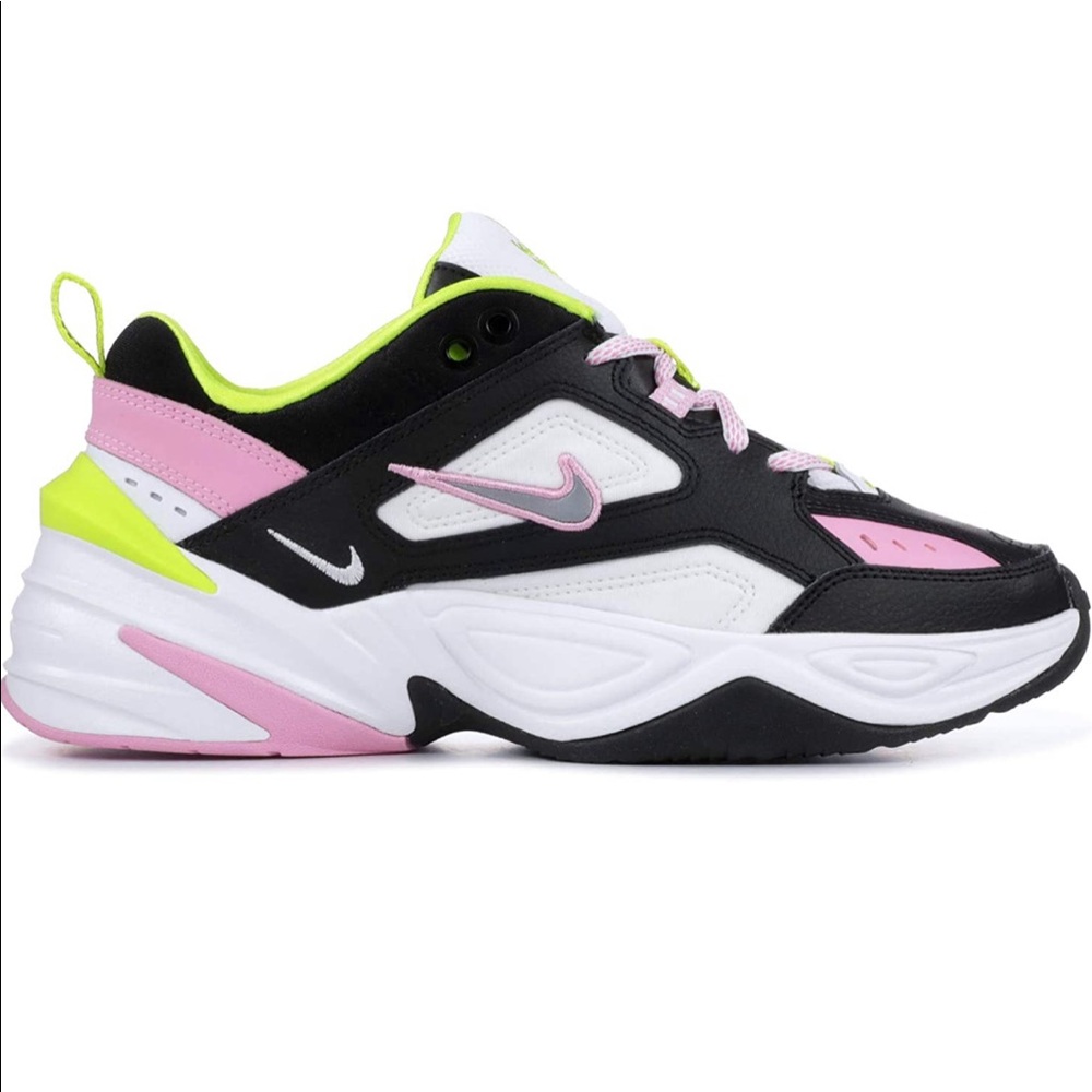 Nike M2K Tekno Sneakers Black Pink Green